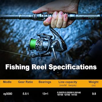 Sougayilang Fishing Rod Combo Telescopic Fishing Rod Spinning Reel Fishing Carrier Bag for Travel Saltwater Freshwater Fishing