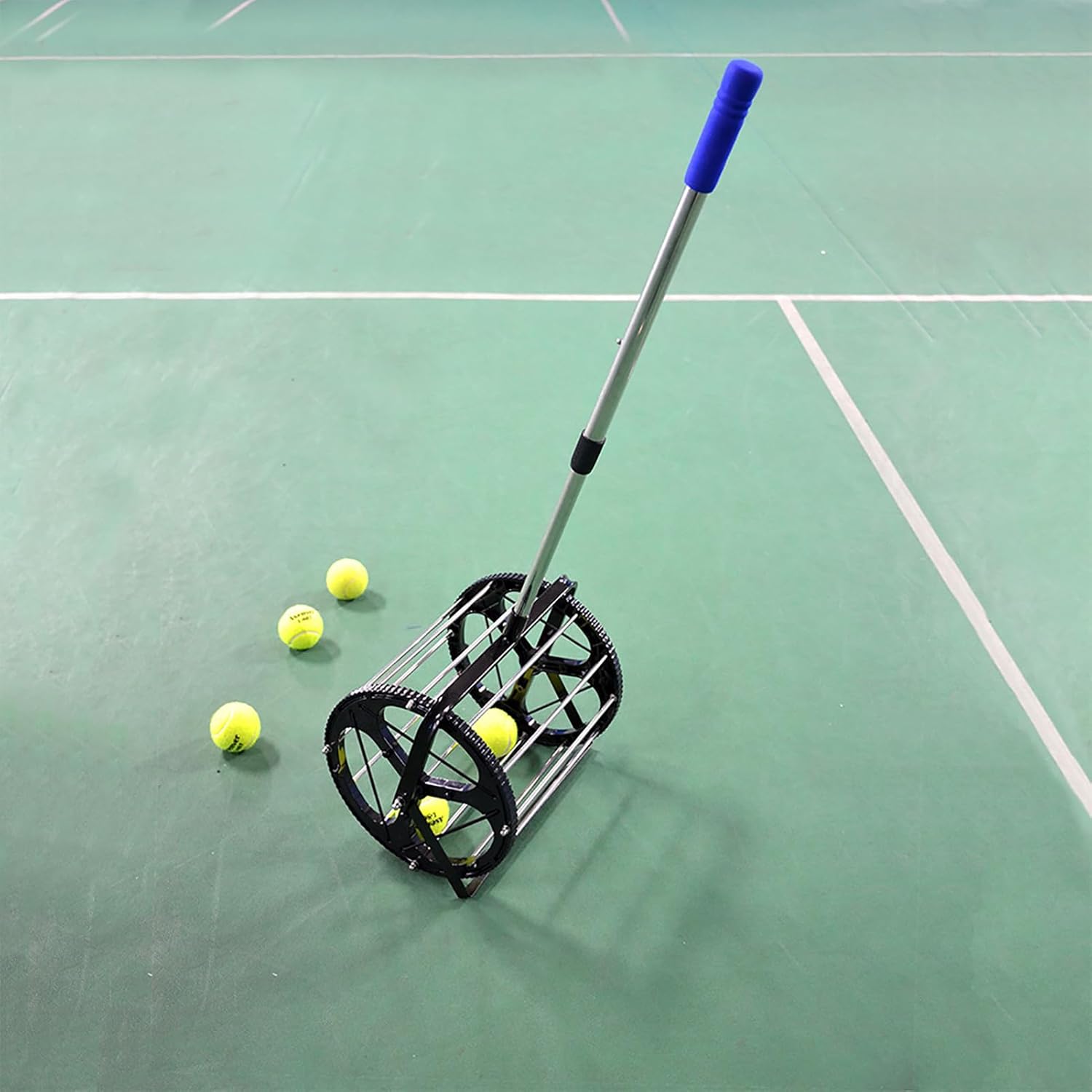 Tennis Ball Picker - Easy Collector for Coaches and Players, Ideal for Schools and Clubs, Essential Tennis Court Equipment/Accessory