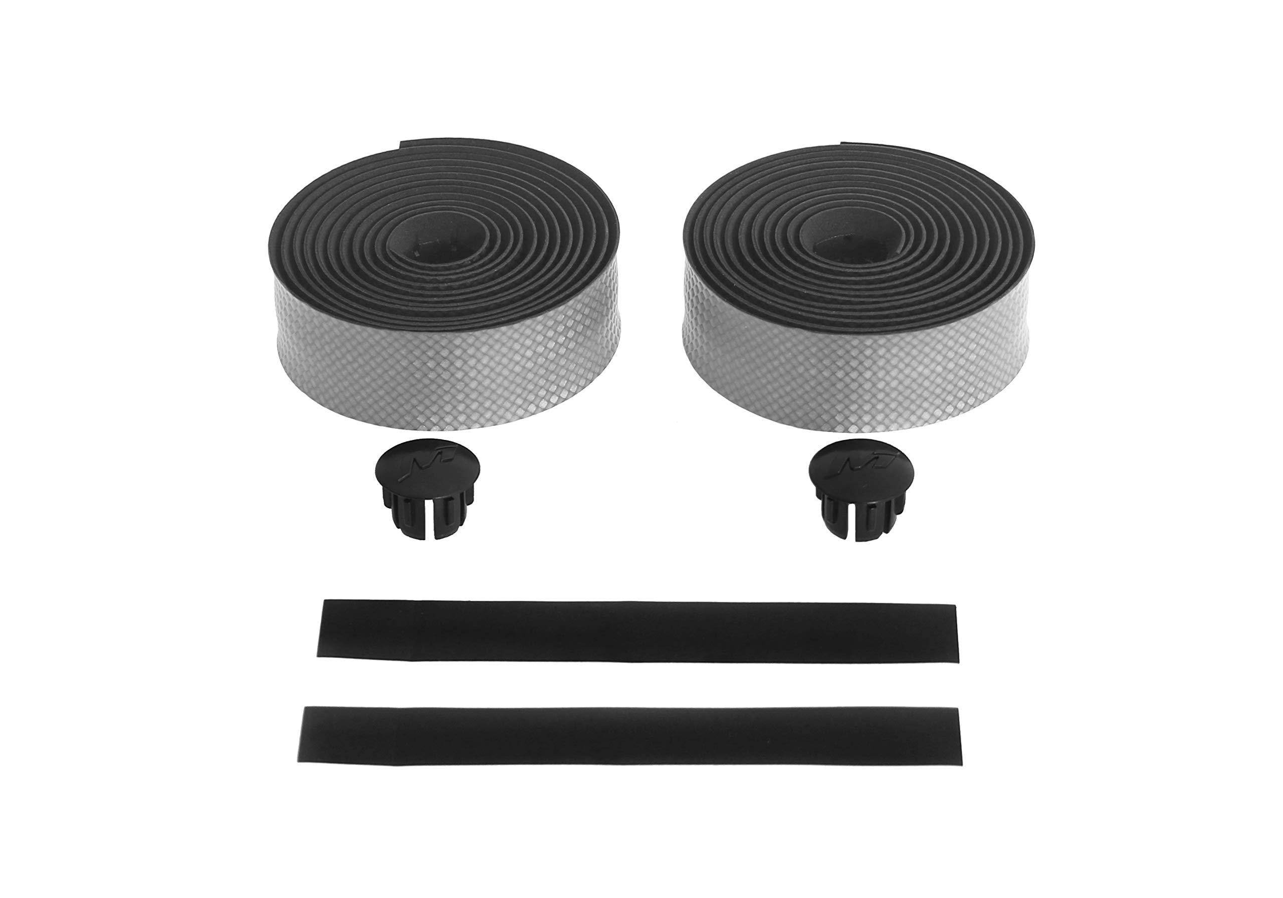 Massi Carbon Gel Elite - Nastro da Manubrio per Bicicletta, Colore Argento