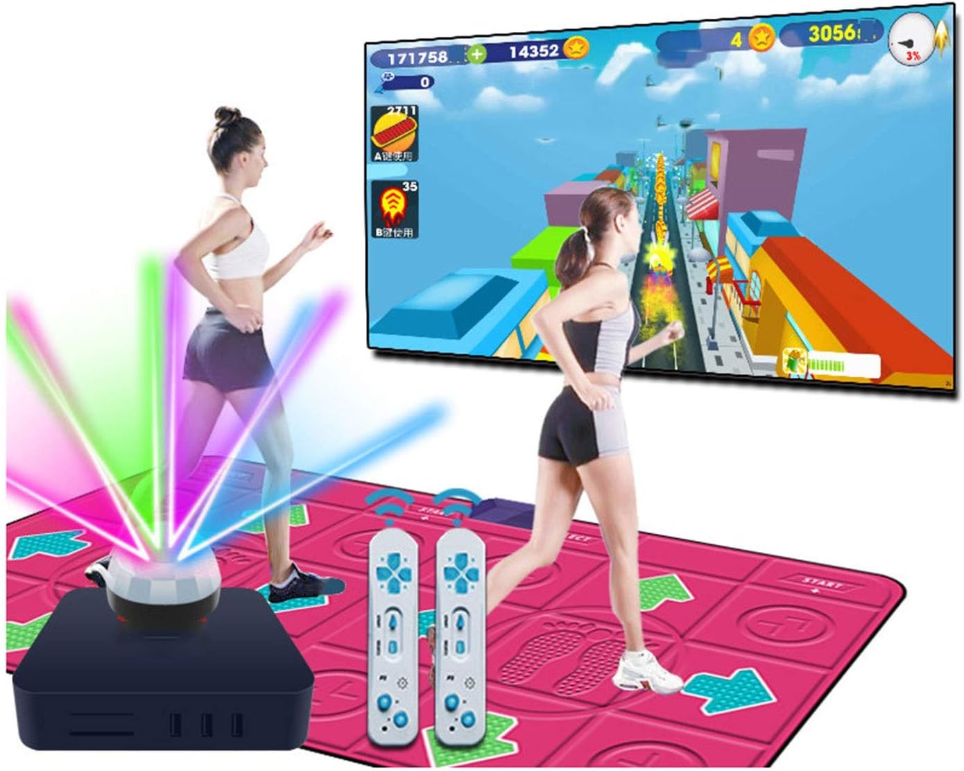 ステップダンスマット、ダンスマット、ダブルテレビ、コンピューターインターフェース、ダンスラグ、デュアルプレーヤー、ダンシングマシン、