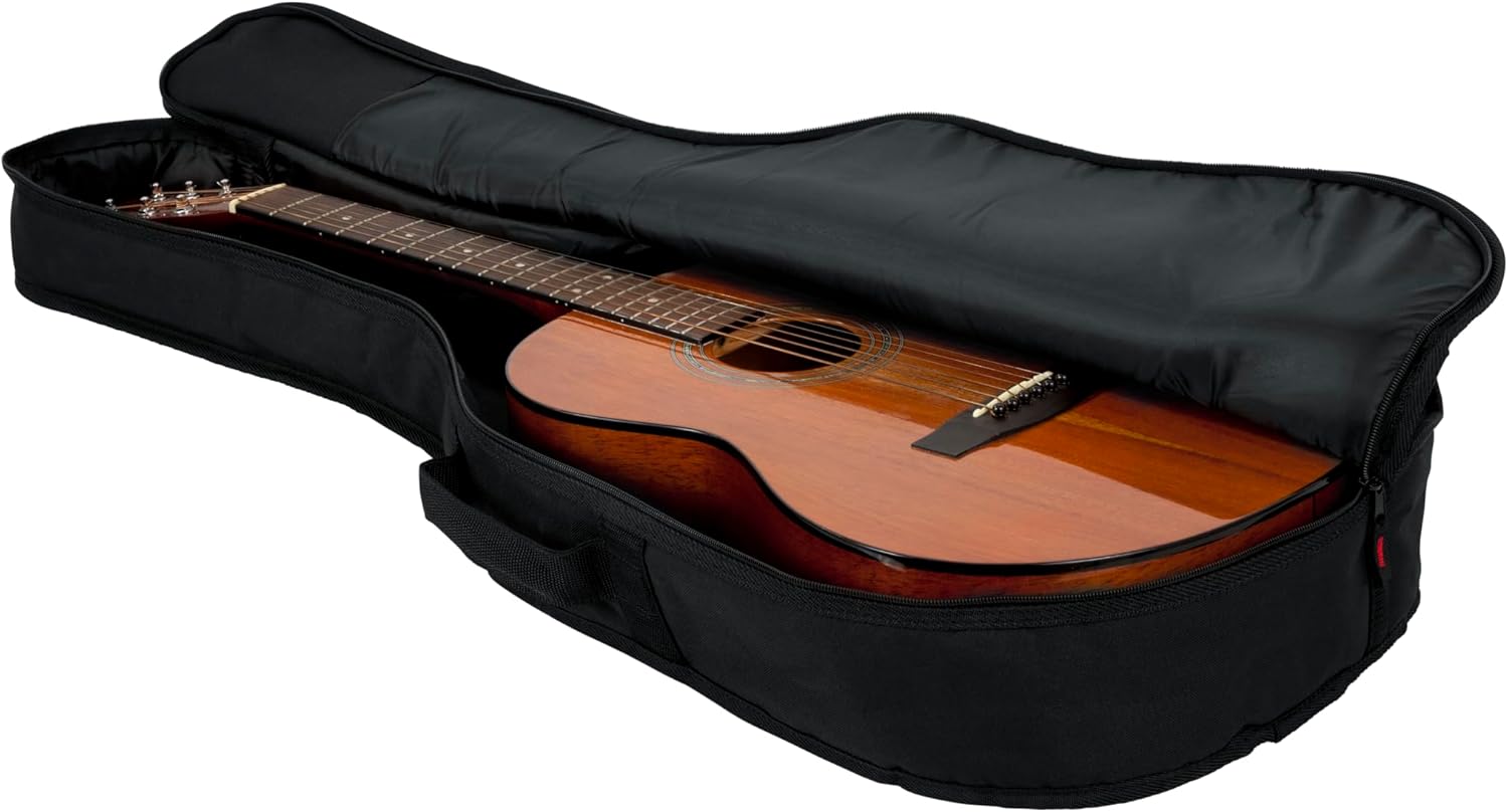Gator Cases Foam Padded Mini Acoustic Guitar Gig Bag, Fits Acoustic Guitars up to 38.5" in Length (GBE-MINI-ACOU)