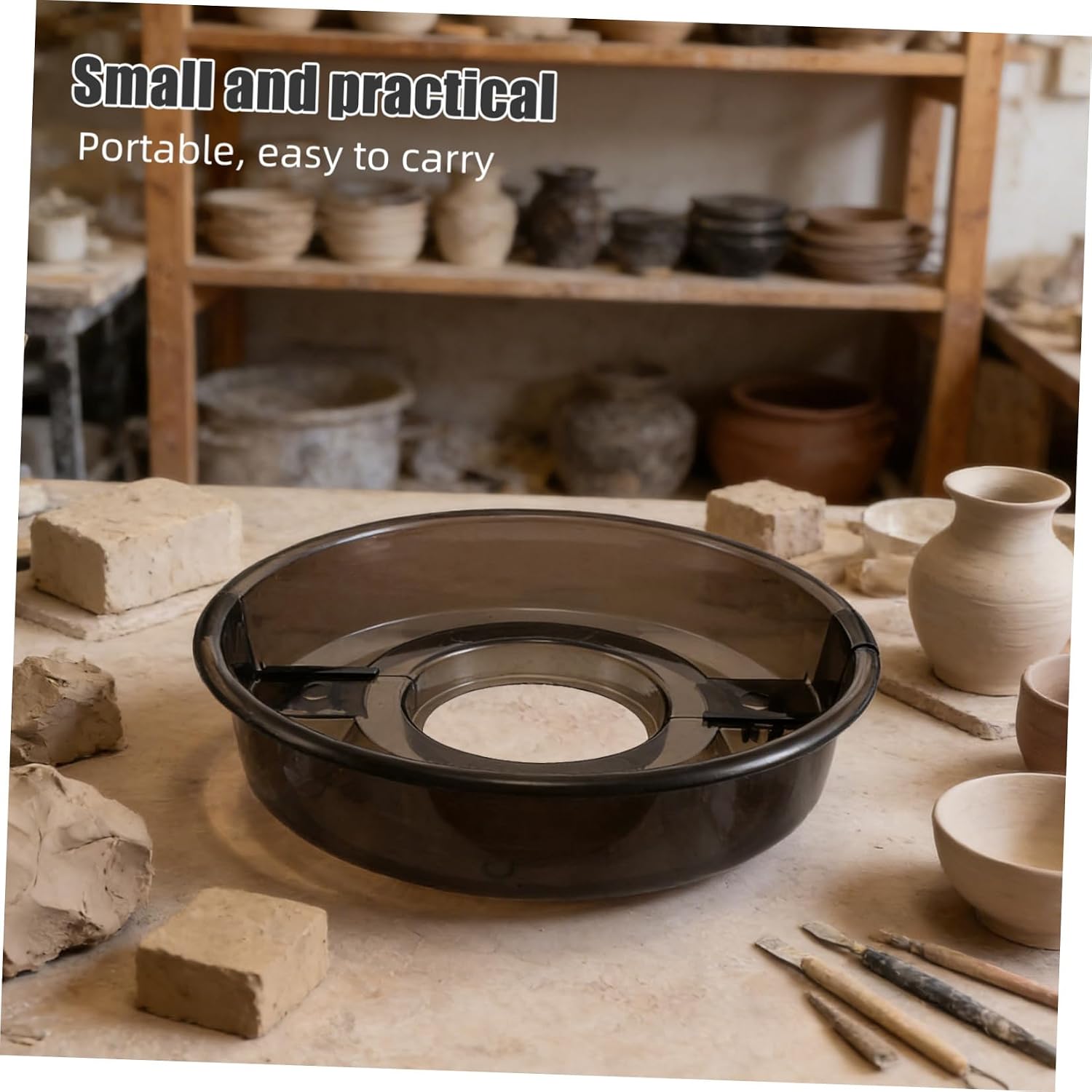 Pottery Wheel Splash Pan 15.72in Detachable Water Basin