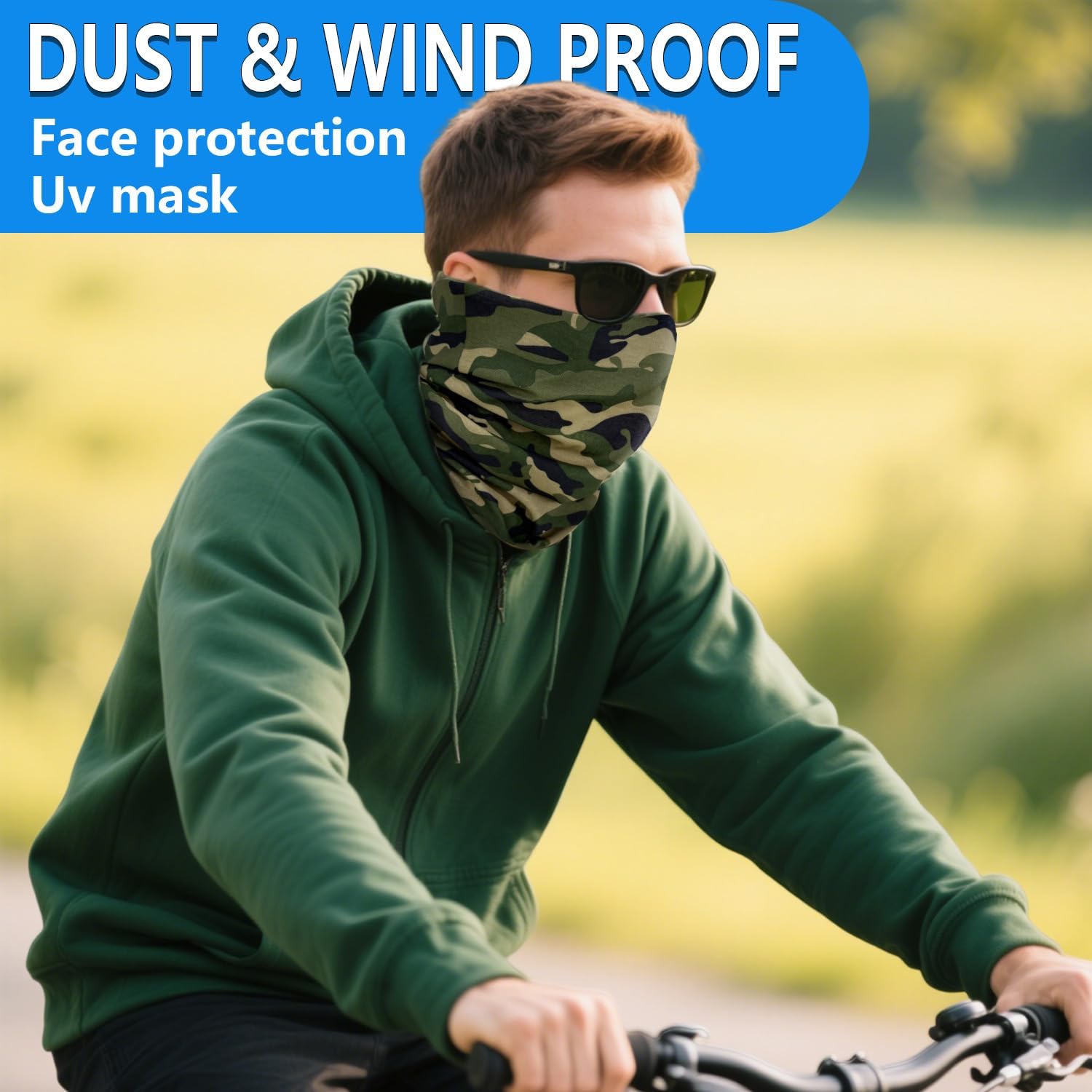 Cooling Neck Gaiter For Men Women UV Face Mask Cover Sun Protection Balaclava Bandana - Image 5