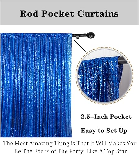 Miniatura 3 de Pardecor Paneles de cortinas de lentejuelas con purpurina, cortinas brillantes para cabina de fotos, telón de fondo brillante para fiestas, telón de