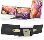 Moniteur triple Extendeur d'écran portable - 15.6" Moniteur portable amovible 120% sRGB FHD 1080P IPS 235 Degrés Rotation Écran supplémentaire compatible avec Mac Wins Dex Chrome Fits 13-17" Ordinateur portable