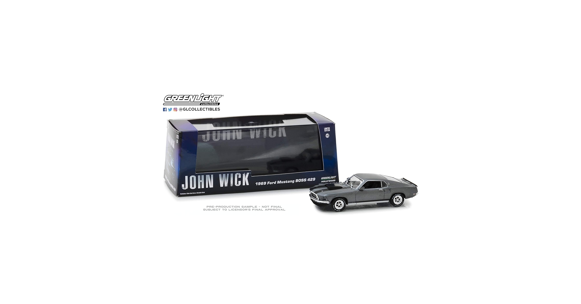 Amazon.com: Greenlight 1/43 John Wick (2014) - 1969 Ford