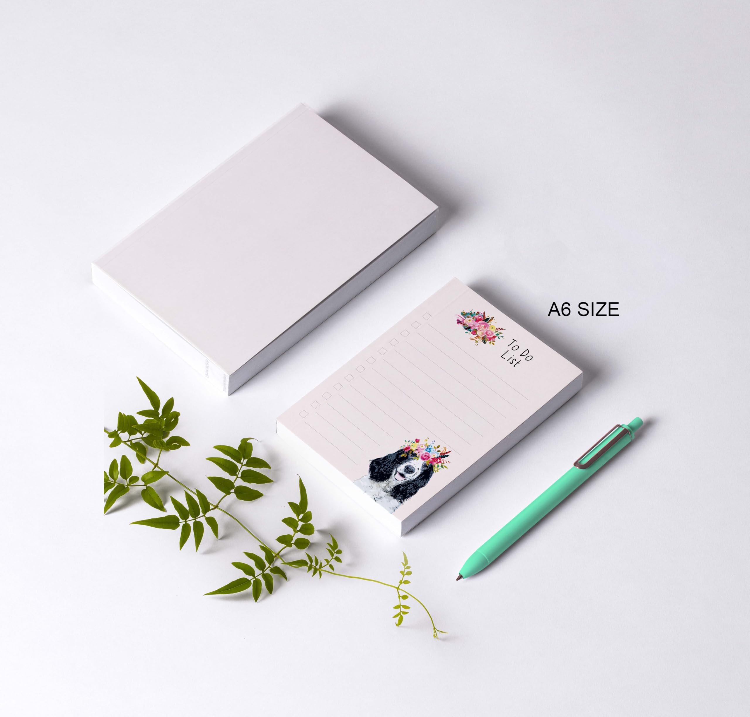 Curled Up Cocker Spaniel To Do List Notepad, A6 50 Tear Off Pages, Cocker Spaniel Gifts, Notes Organiser - Image 2