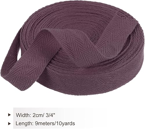 Vista 98 de PATIKIL Cinta de sarga de algodón de 3/4 pulgadas, 10 yardas, cinta de encuadernación al bies, cinta de espiga para costura, envoltura de regalos