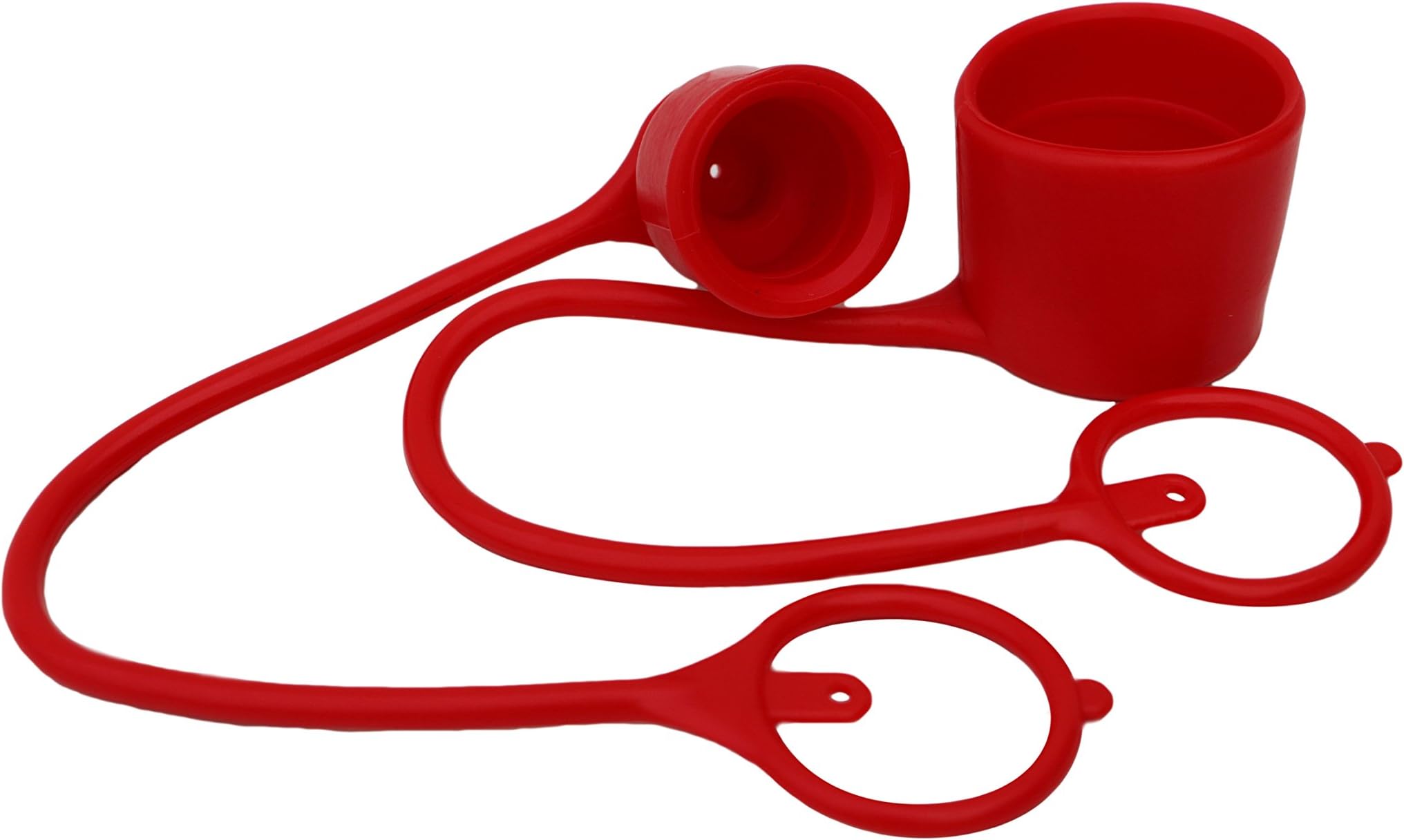 3/8 body size For Flat Face Hydraulic Quick Coupler Rubber Caps Plug Set - Skid Steer Coupling - Fits Bobcat Couplers (1) set