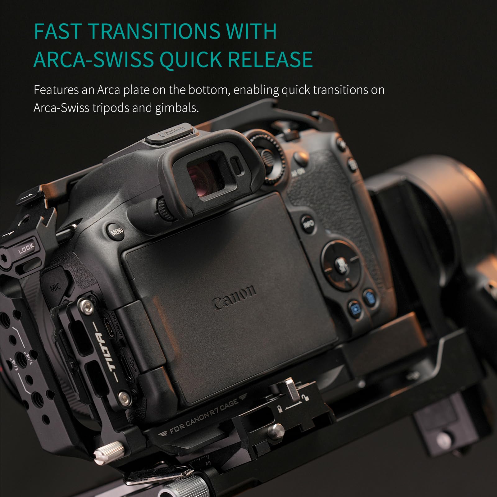 Tilta Jaula R7 Para Canon R7: Protección Y Montaje Profesional Para Videastas Y Creadores De Contenido
