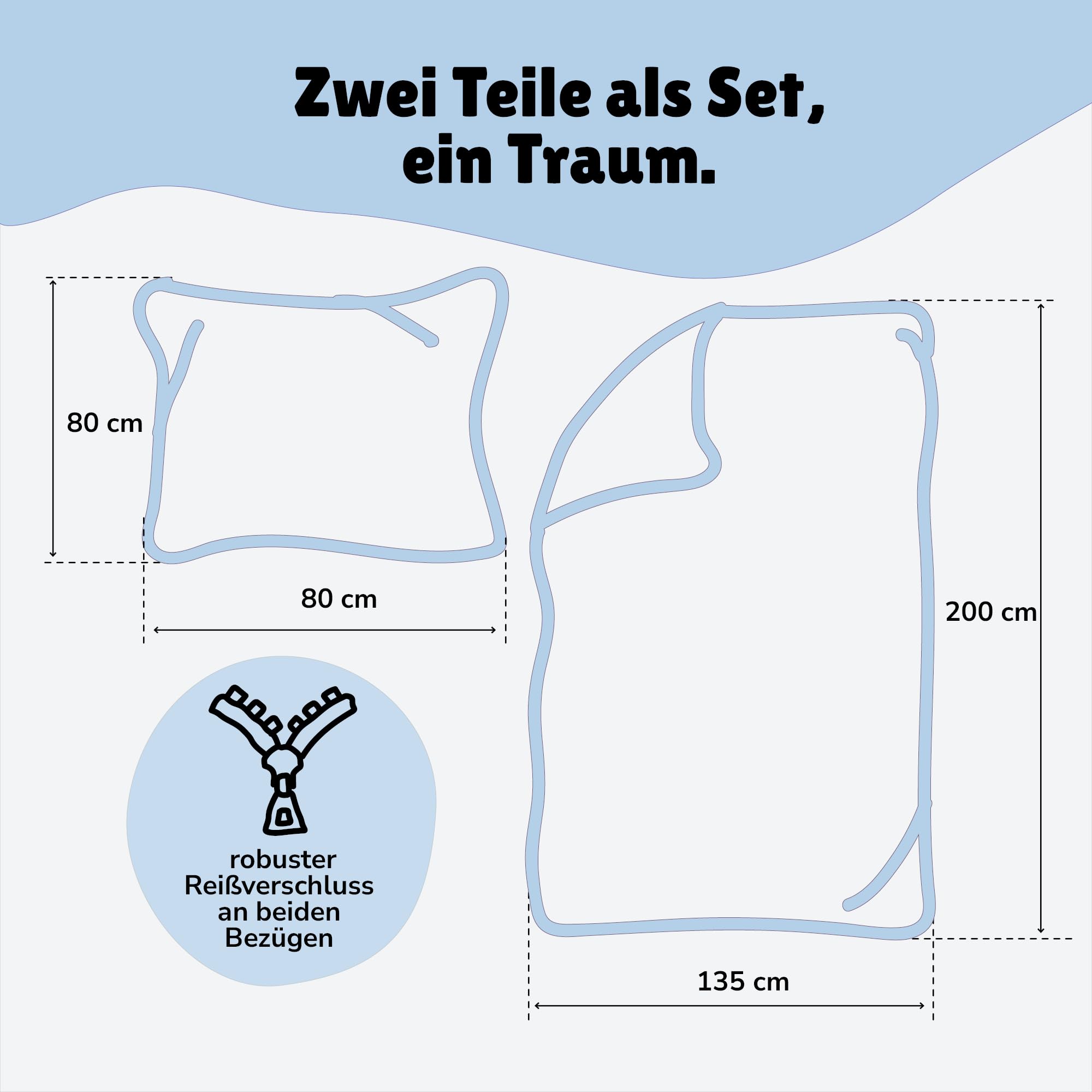 Familando – Polizei & Feuerwehr Bettwäsche-Set (2-teilig) – Decken- & Kissenbezug 135x200 cm & 80x80 cm mit Reißverschluss – 100% Baumwolle – Wendemotiv – Hautfreundlich & atmungsaktiv - Öko-TEX