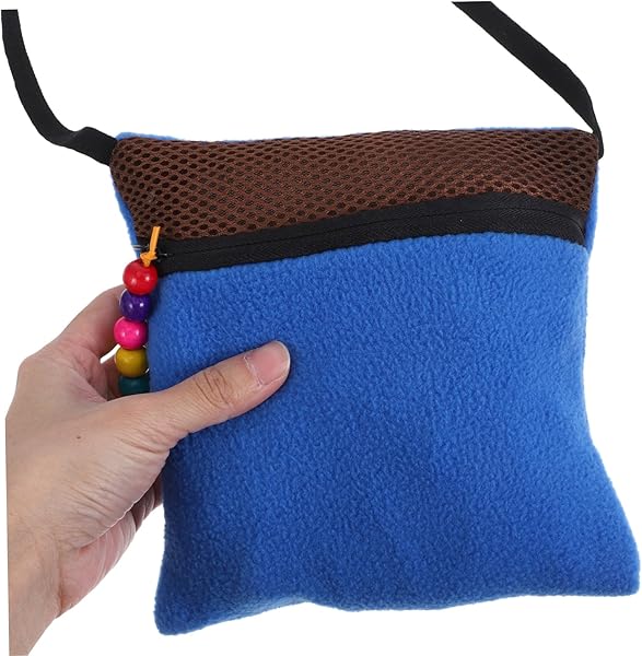 Borsa portatile per trasportare piccoli roditori e petauri sacco a pelo traspirante per criceti e altri piccoli animali borsa comoda e sicura con interno morbido per - 3
