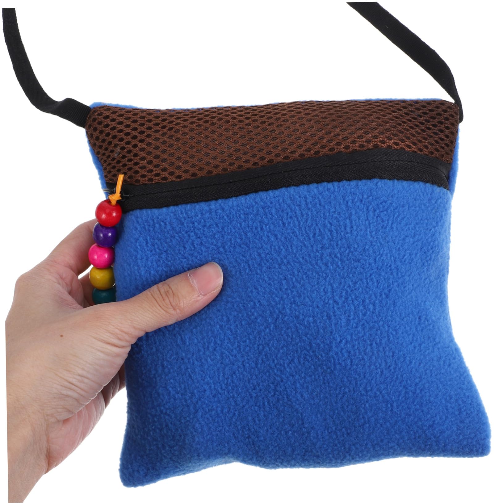 Borsa portatile per trasportare piccoli roditori e petauri sacco a pelo traspirante per criceti e altri piccoli animali borsa comoda e sicura con interno morbido per - 4