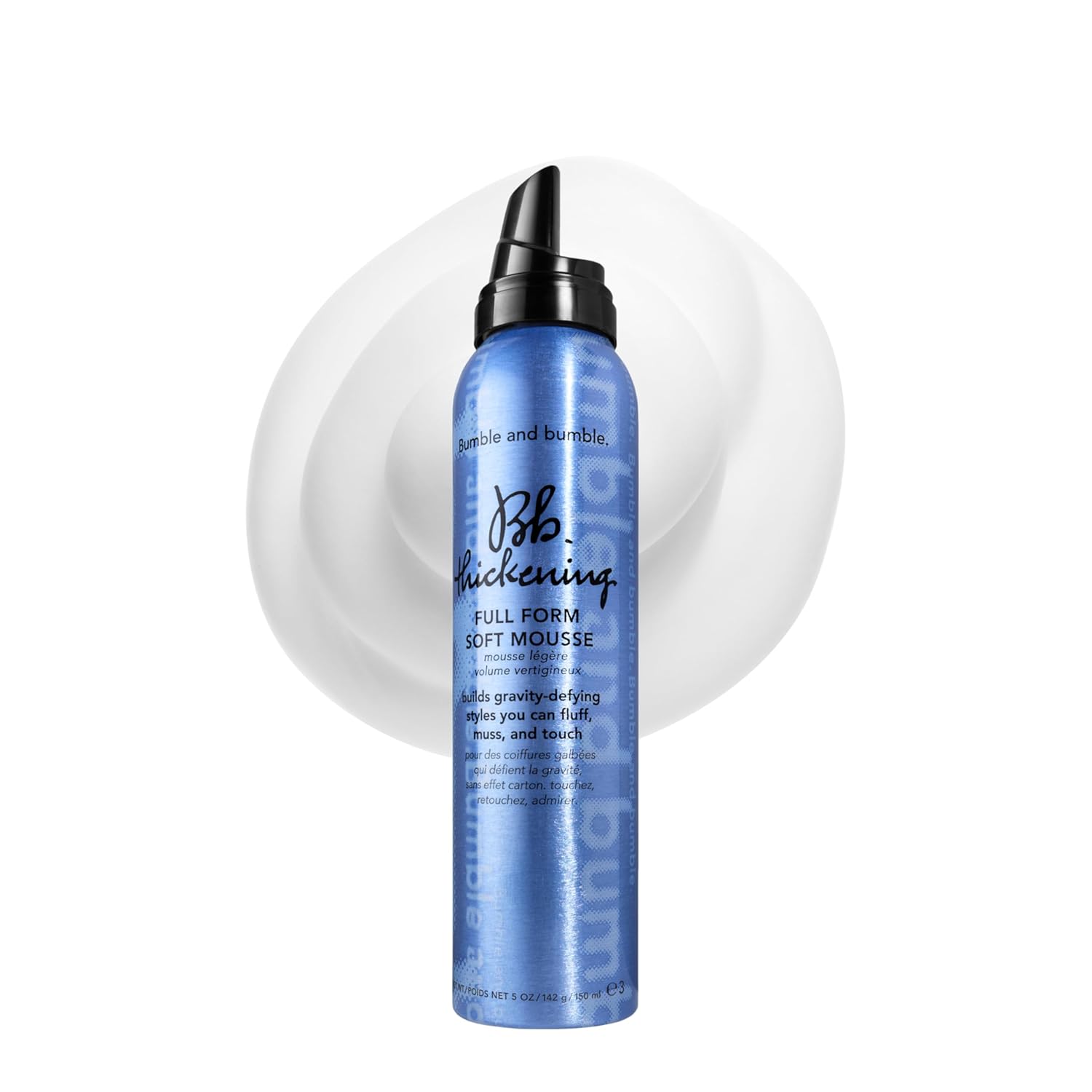 Bumble and bumble. Thickening Full Form Soft Hair Mousse | Heat Protection | Softening + Defining | Straight to Wavy, 5 Ounce