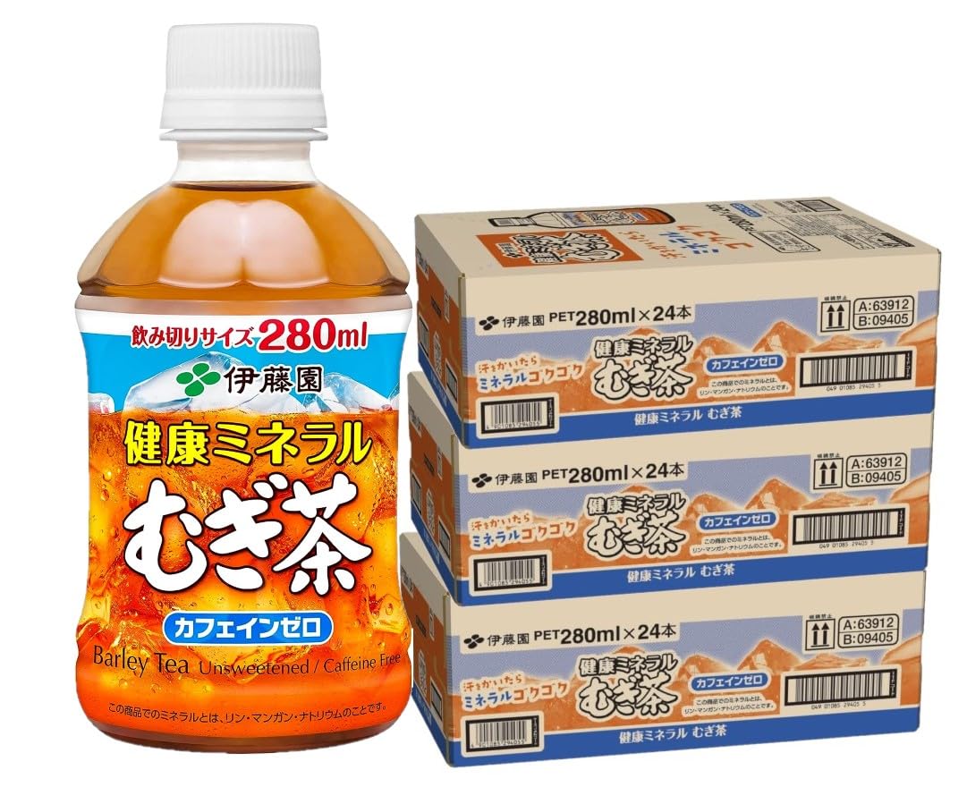 Amazon.co.jp: 伊藤園 健康ミネラルむぎ茶 PET 280ml×3ケース/72本