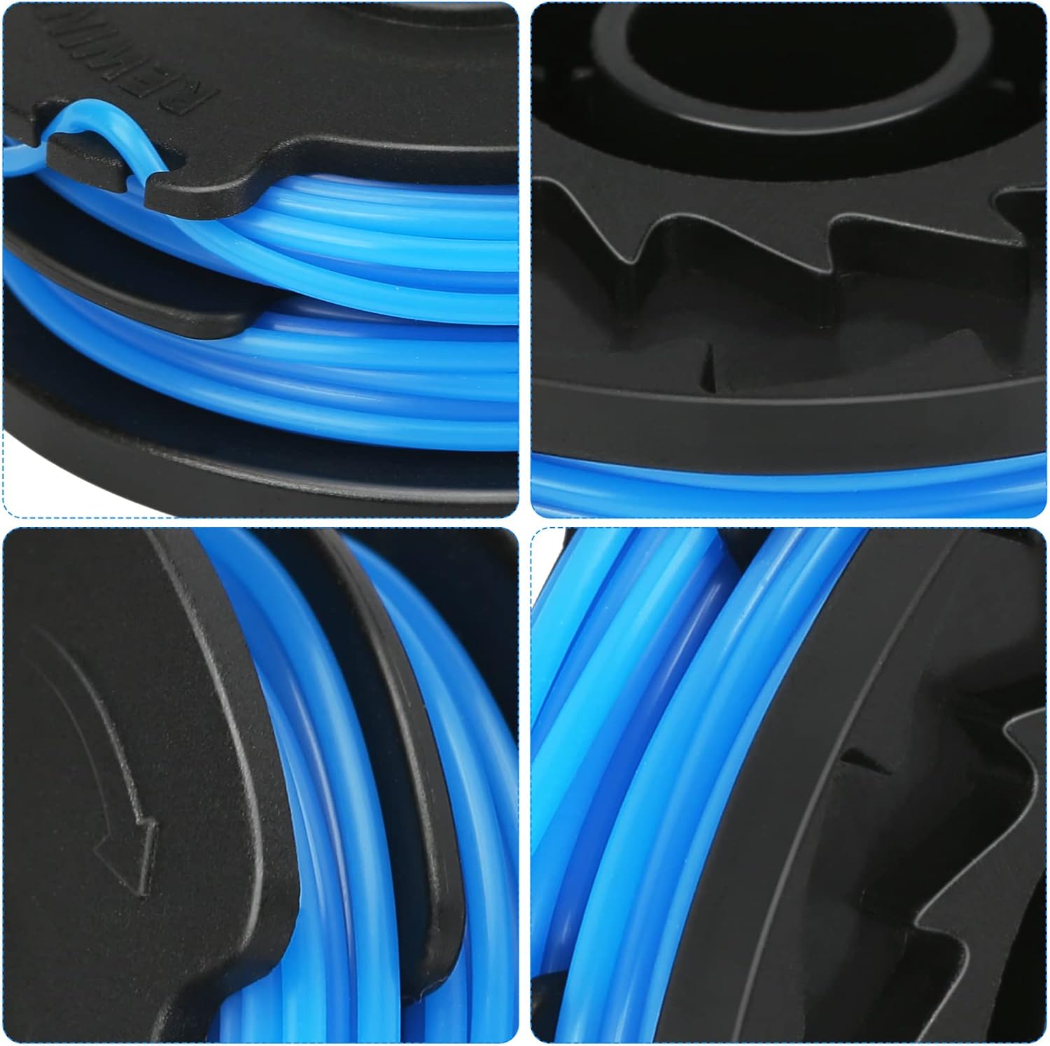 Thten 88512 Dual Trimmer Line 14" 0.065" Compatible with Toro 51480 Electric String Trimmer 6 Pack