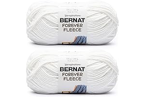 Bernat Forever Fleece White Noise Super Bulky Yarn 6 Weight