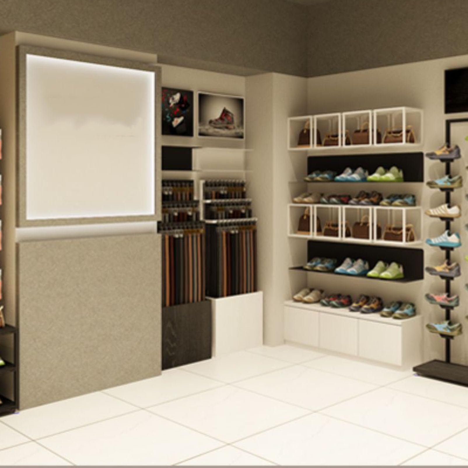 Heavy-Du - Espositore per cinture, sciarpe e borse, per accessori da uomo e porta cravatte da boutique