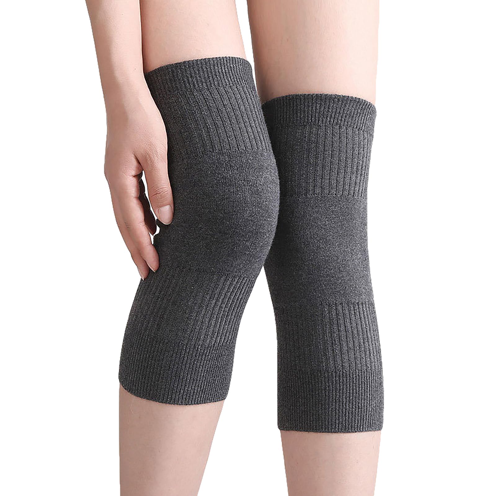 Men Women Cashmere Knee Warmers, Winter Warm Thermal Wool Knee Pads Leg  Warmers, Wool Cycling Ski Running Knee Brace Pads, Elastic Knee Sleeves Knee