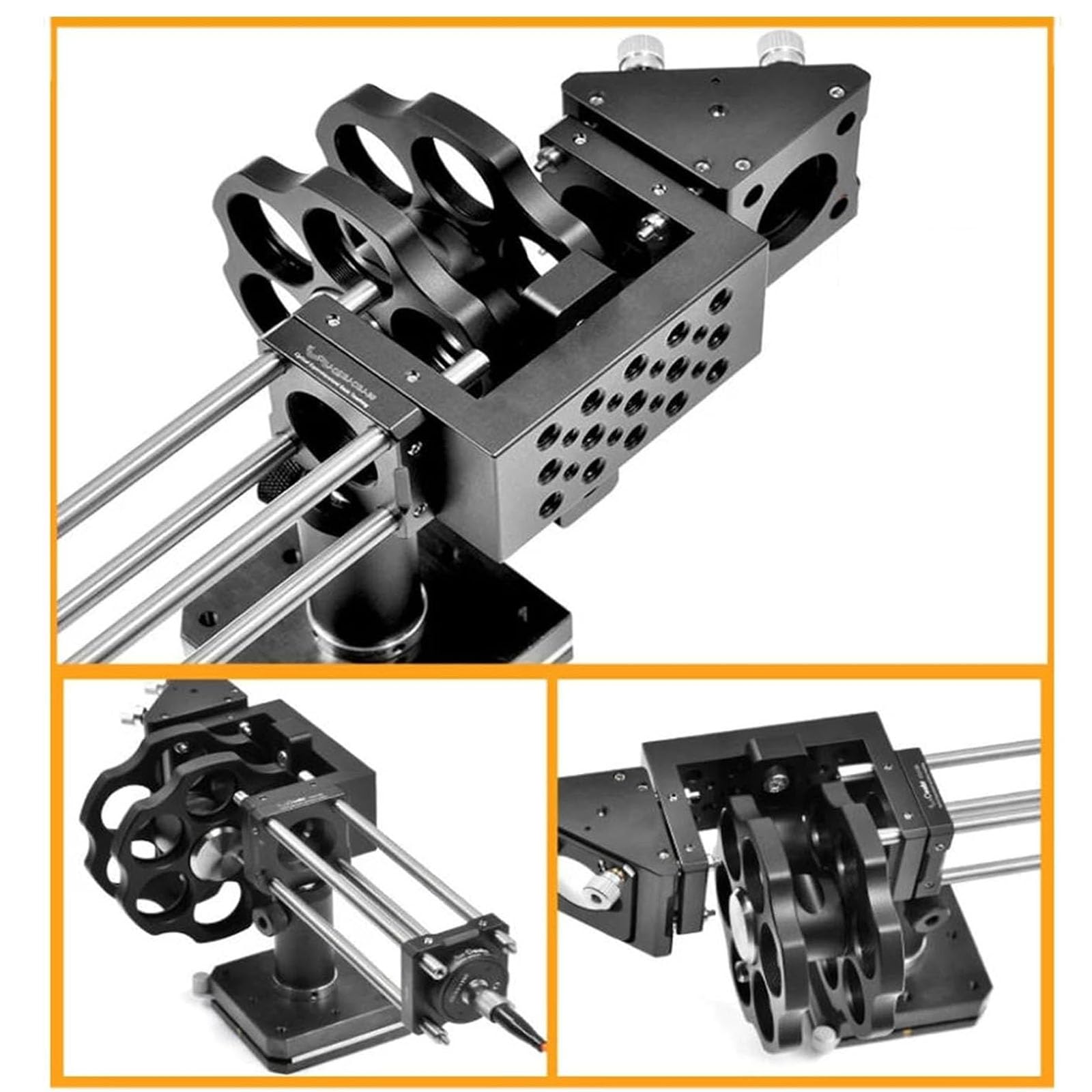 Soporte Para Ruedas De Filtros De Doble Rueda, Diseño Coaxial Tipo Jaula Con Interfaz Roscada M6 Y Rosca Sm1, Con Capacidad Para 12 Filtros De 1 Pulgada, Para Telescopios De Observación Óptica
