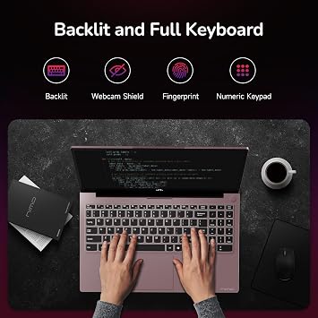 NIMO 15.6 IPS FHD-Gaming-Laptop, 8 Cores AMD Ryzen 7 6800H 16GB DDR5 RAM 512GB SSD (Beat i7-12700H, Up to 4.7GHz) AMD Radeon 680M GPU-Computer with 100W Type-C Backlit Keyboard, Fingerprint