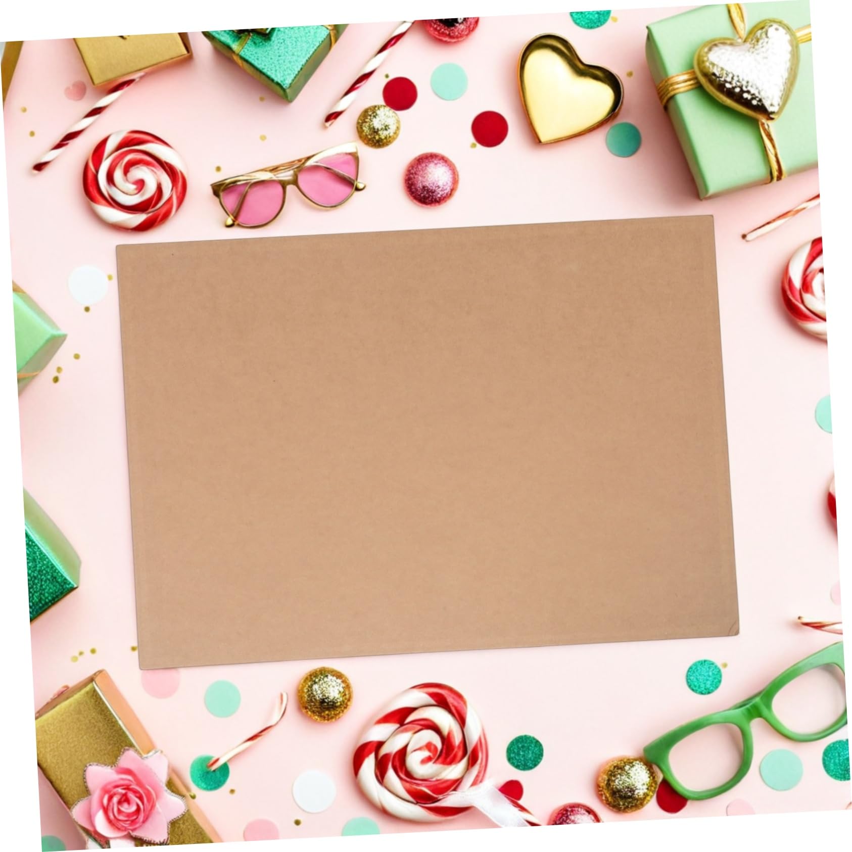 Papier Kraft Cartonné Marron 3 Feuilles 2, 5mm, 440 G/m²