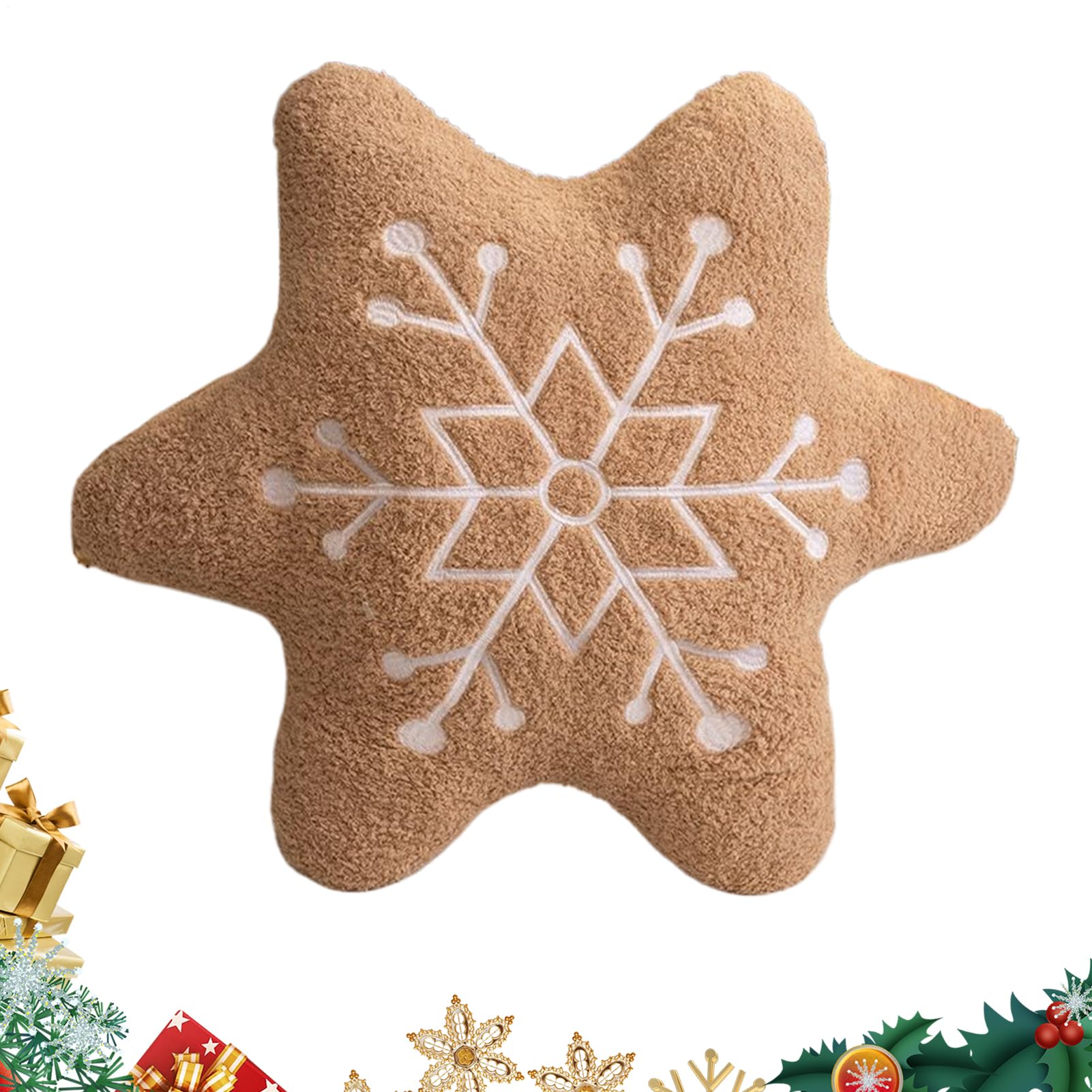 Oreillers de Noël pour canapé et lit bébé en forme de pain d'épices