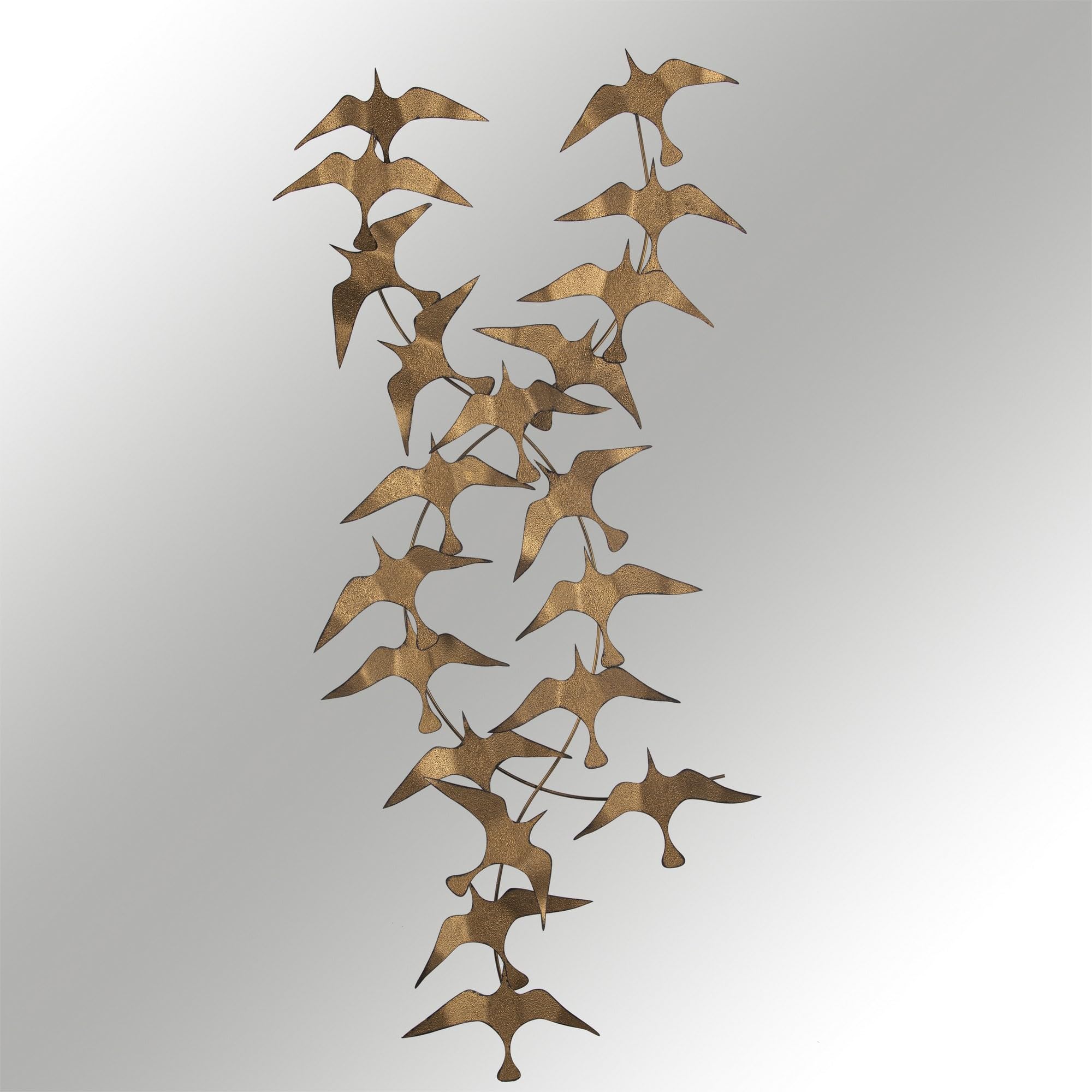 Accessoire mural décoratif en métal peint à la main, 112 x 11 x 50 cm, 100% métal, 0,8 mm d'épaisseur, pièce d'art unique pour la décoration de la maison, des variations de couleurs peuvent survenir