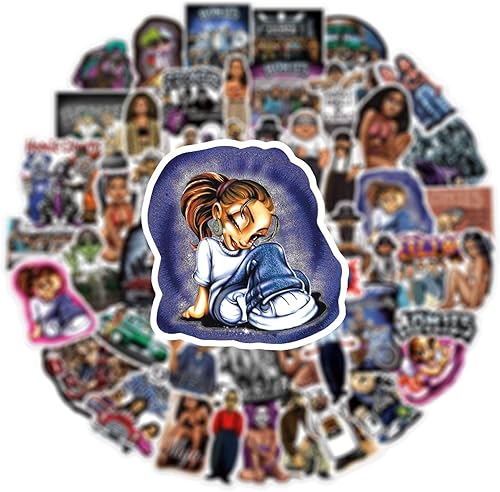 Miniatura 2 de Homies - 100 calcomanías de vinilo estético genial, graffiti chicano, hip hop, frasco de agua, botella de agua, auto, motocicleta, patineta,