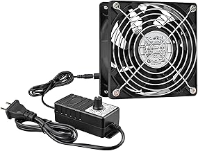 120mm Gehäuselüfter, PC Lüfter, Computer Lüfter mit Geschwindigkeitskontrolle, 12V Lüfter, Bürstenlos Kühlung Lüfter, 2700RPM Lüfters für TV Box, Router, Computer Laptop, Server, Gehäuse