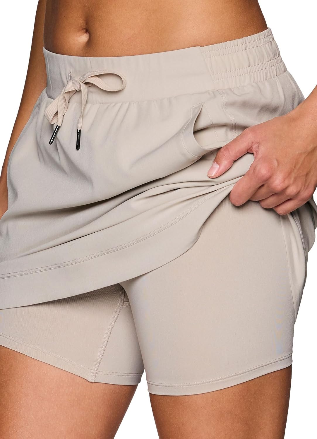 RBX Active Fashion Skort for Women, Quick Drying Woven Skirt with Inner Liner Shorts for Hiking, Tennis, Golf, Pickleball
