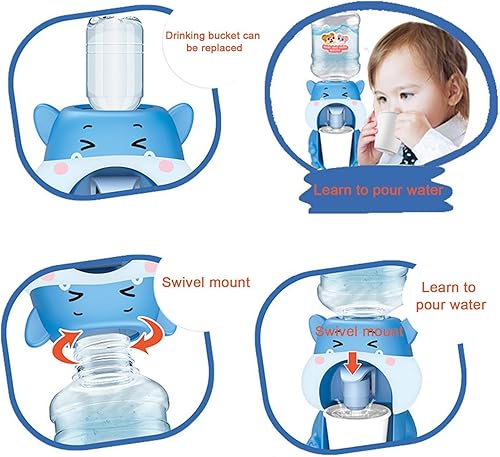 Miniatura 5 de Dispensador de agua de escritorio, mini enfriador de mesa, bomba de agua recargable, pequeña máquina de agua para niños y adultos, ideal para