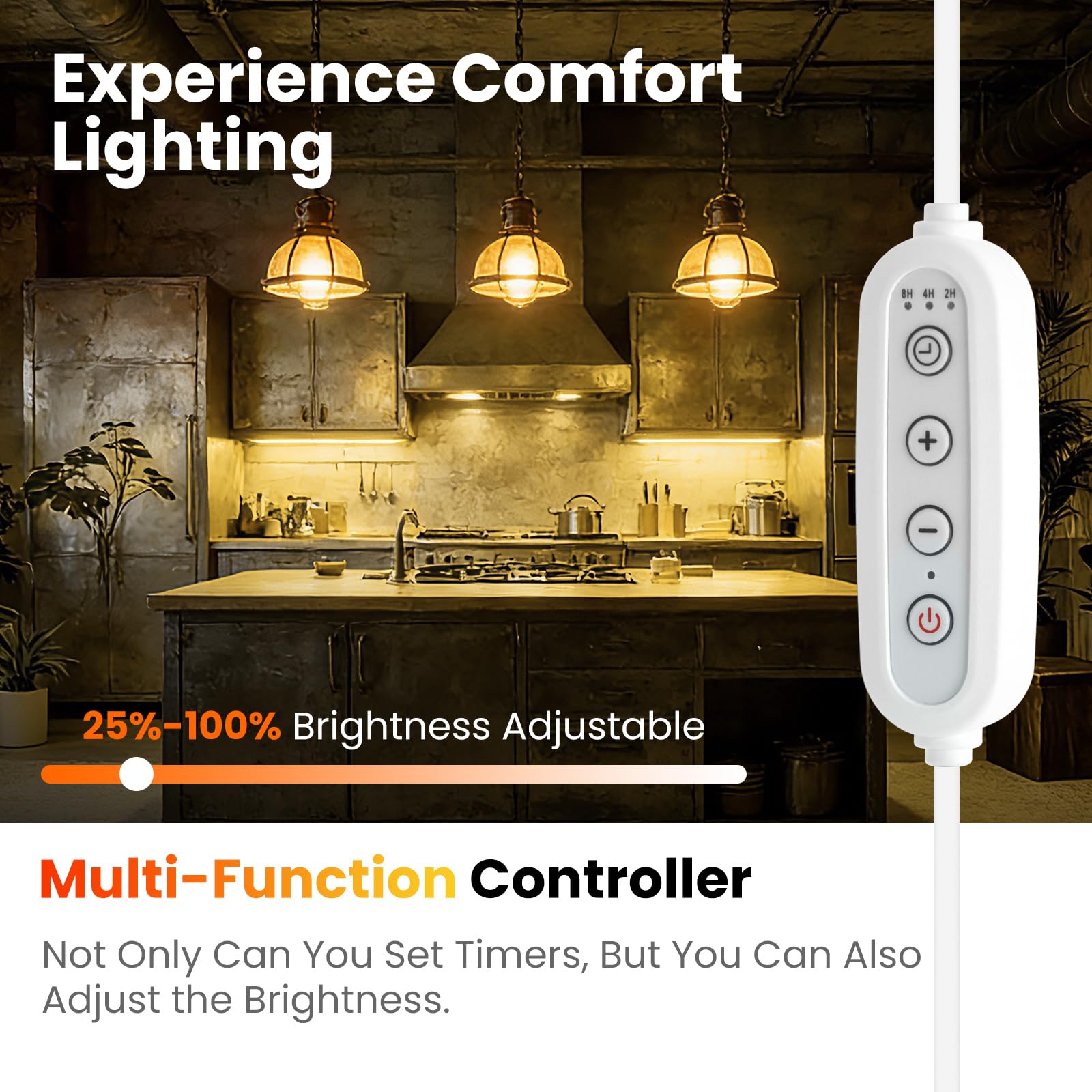 Dimmable Ruban LED COB avec Fonction Minuterie, Lumière au LED IP65 étanche 230V 288LEDs/m Silicone Bandeau Autocollant Flex Ruban LED Light Strip pour Intérieur/Extérieur (Blanc naturel, 12M)