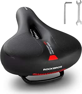 ROCKBROS Wide Memory Foam Bicycle Seat Cushion