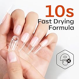 modelones 15g Nail Glue for Press Ons with Remover Set Quick Drying No UV Light Needed Strong Semi Solid Glue Gel for Nail Tips