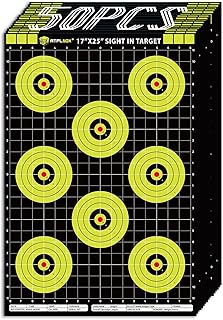Atflbox Sight in Shooting Range Paper Target, 17X25 Inch High Visibility Bullseye Shooting Targets Suitable for Handgun, Rifle, Pellet Gun, Airgun, BB Guns, Airsoft
