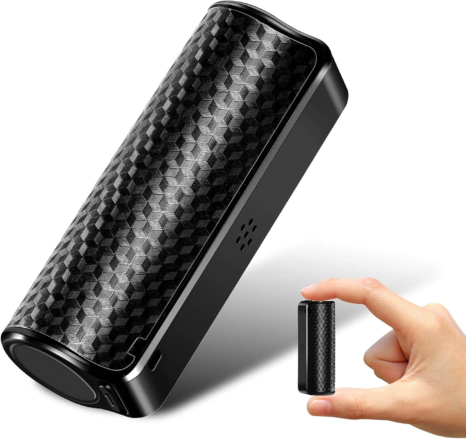 UeeVii 16GB Mini Voice Activated Recorder, 2850 mAh Battery Magnetic Voice Recorder 365 Days Standby 500 Hours Continuous Working Time, Small Recording Device for Lectures, Meetings, Interviews