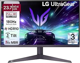 LG UltraGear 24GS50F-B 24" VA FHD 180Hz 1ms AMD FreeSync Gaming Monitor HDMI 1.4 x 2
