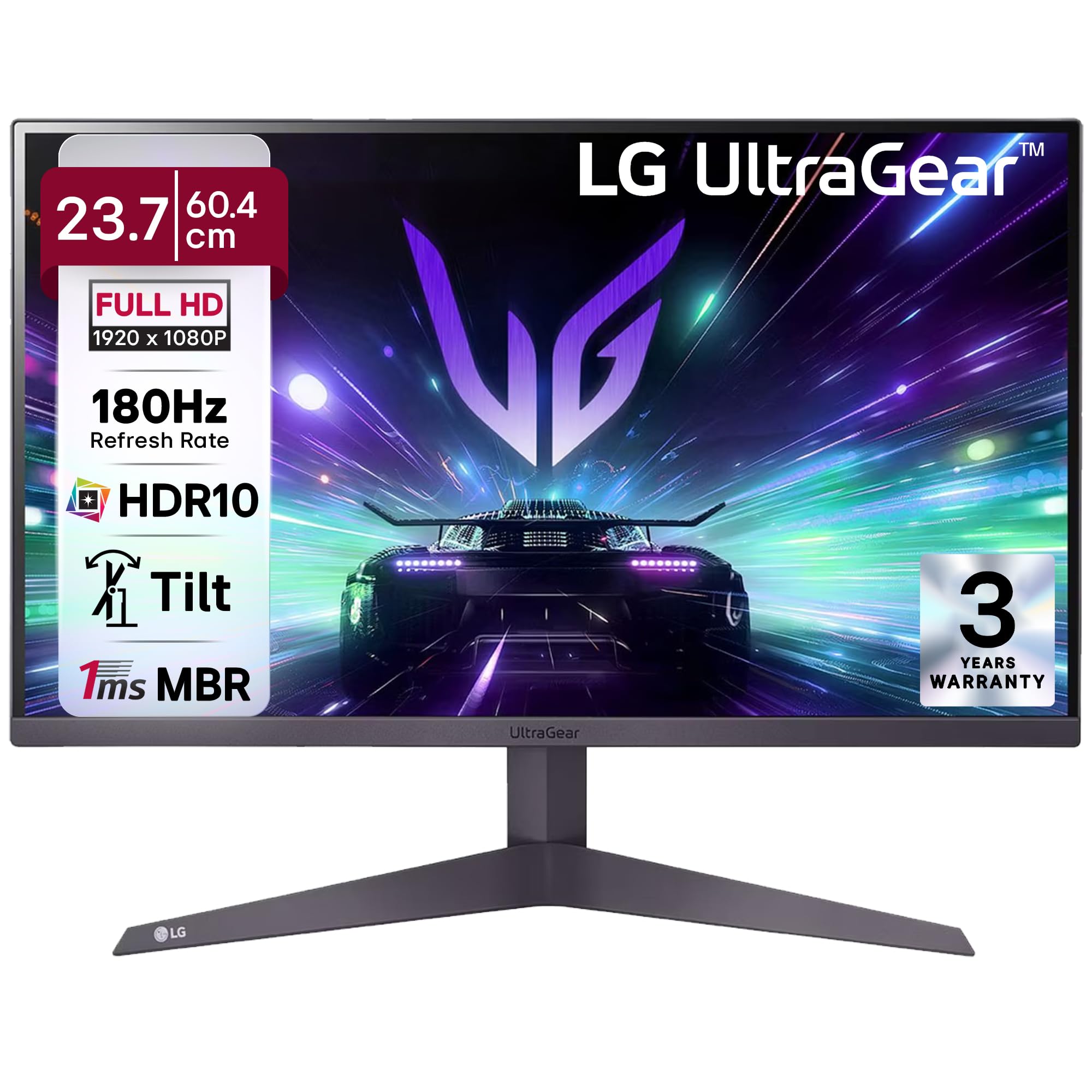 180Hz LG 23.7インチ FHDゲーミングモニター24GS50F-B LG Monitor de jogos UltraGear 24GS50F-B 61.0 cm VA FHD 180Hz 1ms