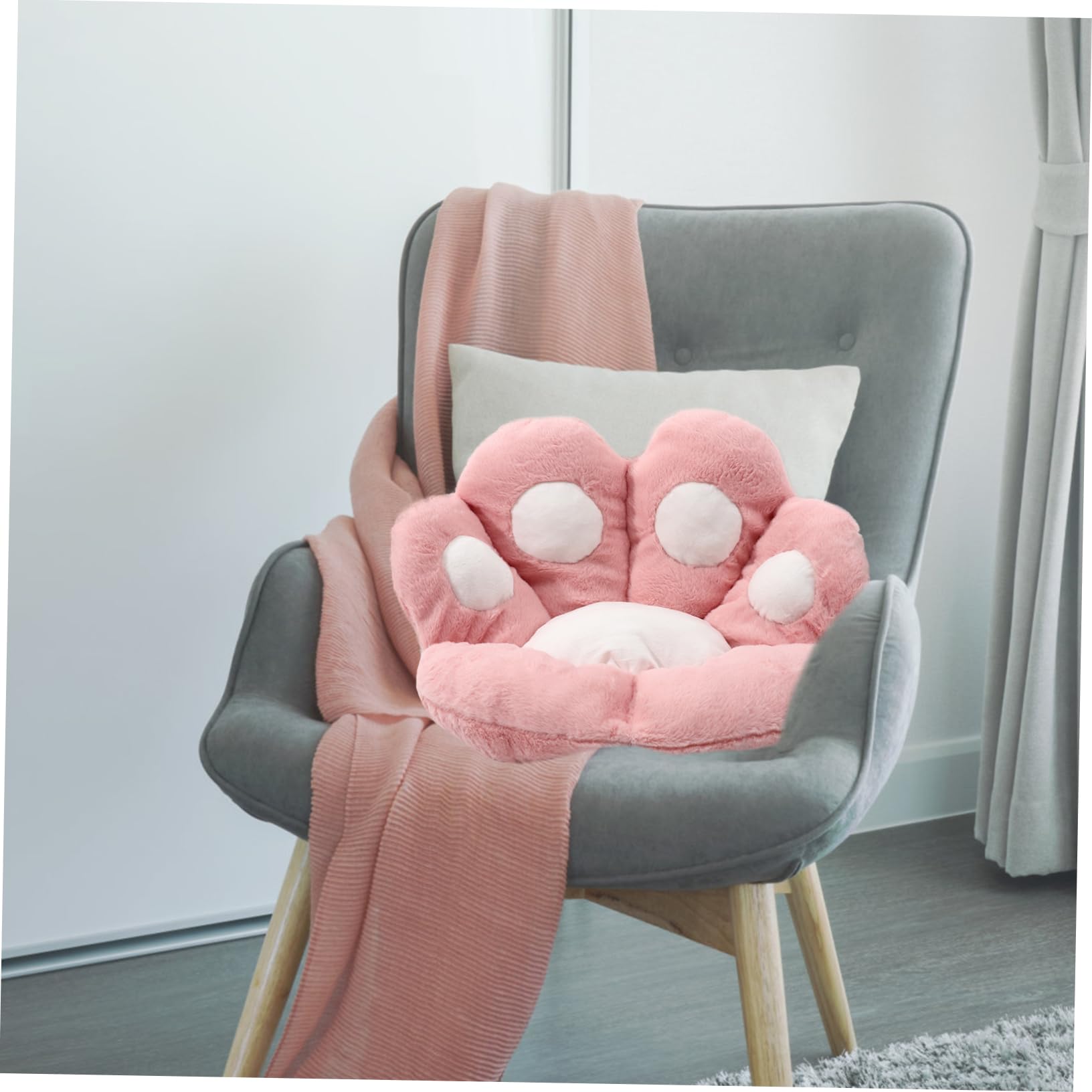 Cuscino Forma di Zampa di Gatto Morbido e Comodo per Sedia da Gaming e Uso Domestico Design Adorabile e Pratico per Adulti