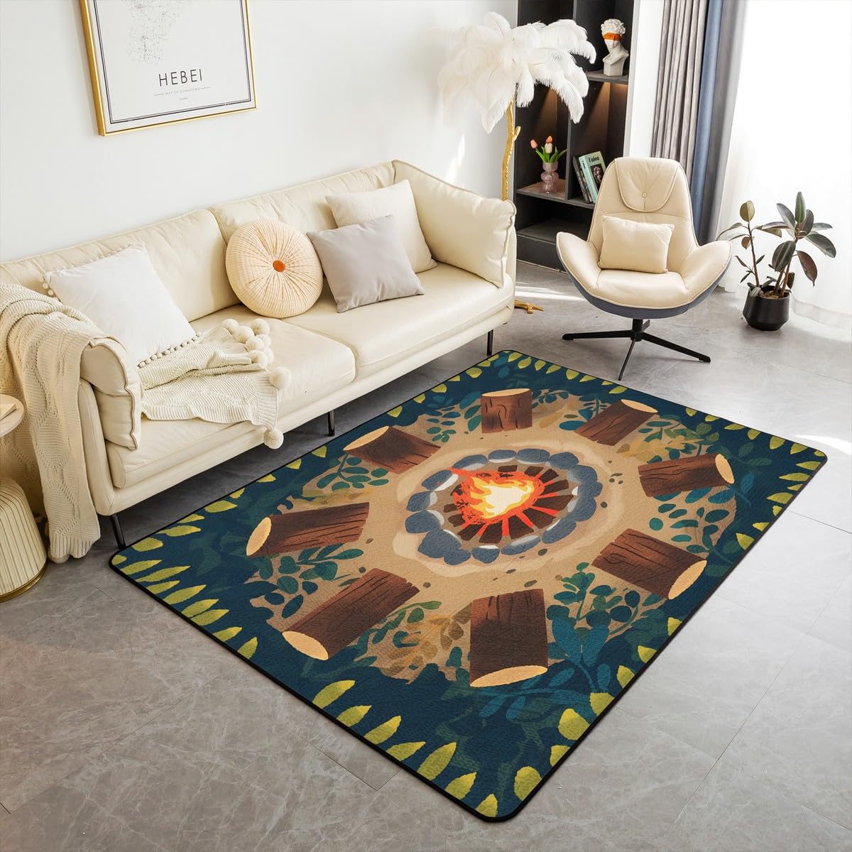 Tapis forêt enfants doux et isolant pour sécuriser et décorer leur espace de jeu intérieur