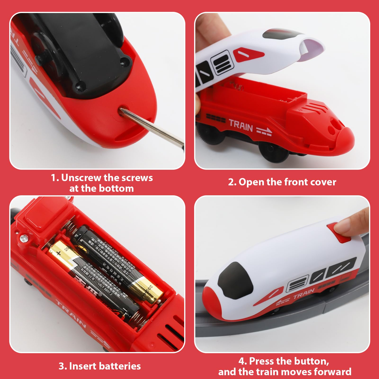 XIAPIA Electric Train Sets Railway Learning Educational Toys for Kids Boys Girls Age 3 Years Up - Image 4