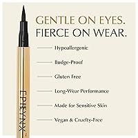 Vista 5 de EPILYNX Delineador líquido impermeable – Delineador de ojos líquido vegano a prueba de manchas de larga duración con punta de precisión para una