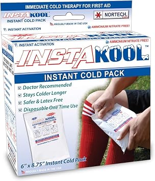 InstaKool Instant Cold Pack, 6" x 8.75" - 1/Box - 6 Boxes Per Case