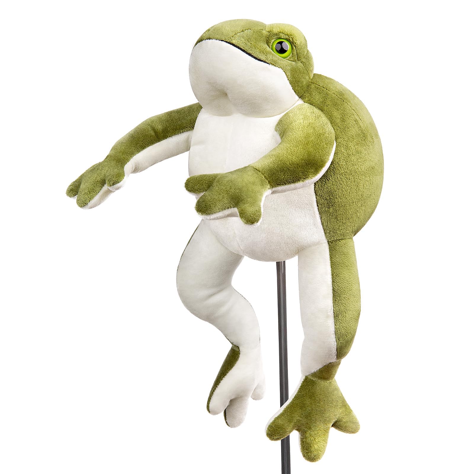 Lilizzhoumax Driver/Fairway Wood Head Cover - Green, Frog Cute Animals Golf Club Head Cover, Golf Driver Headcover Funny - Fits Driver/Fairway Wood Golf Clubs Golfer Gift for Men