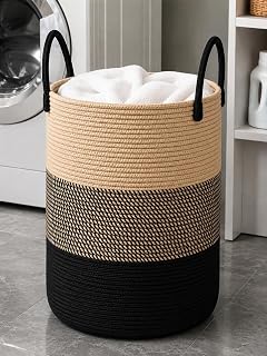 HOMERUGS® Large Laundry Basket Storage Hamper for Clothes, Towels, Toys, Blankets Basket in Livingroom, Bedroom, Kids Room and Basket for Laundry Room
