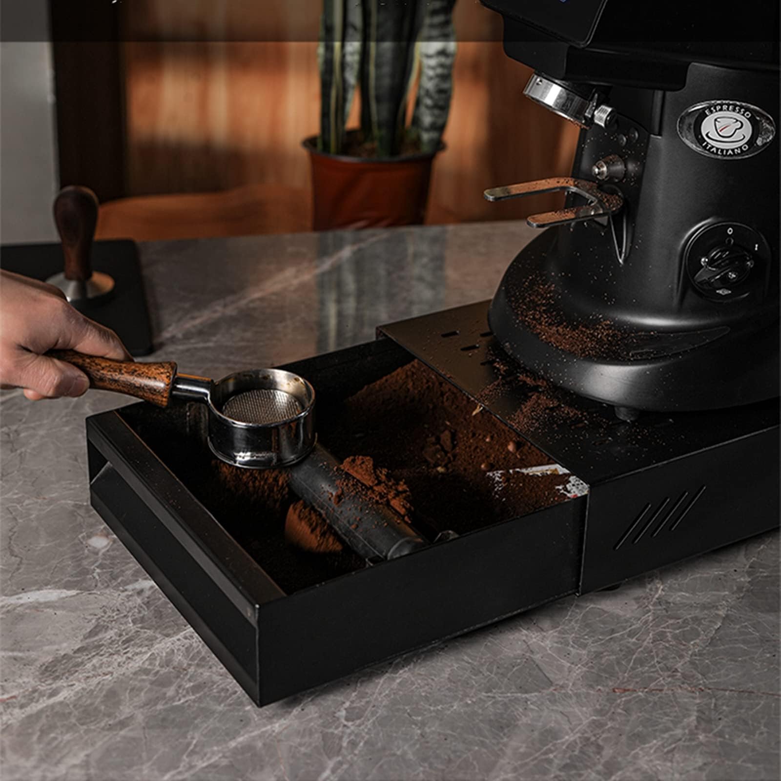 zalati Cassetto per caffè Espresso, contenitore per residui di caffè, con base antiscivolo, per strumenti di pulizia per la preparazione del caffè (2562)