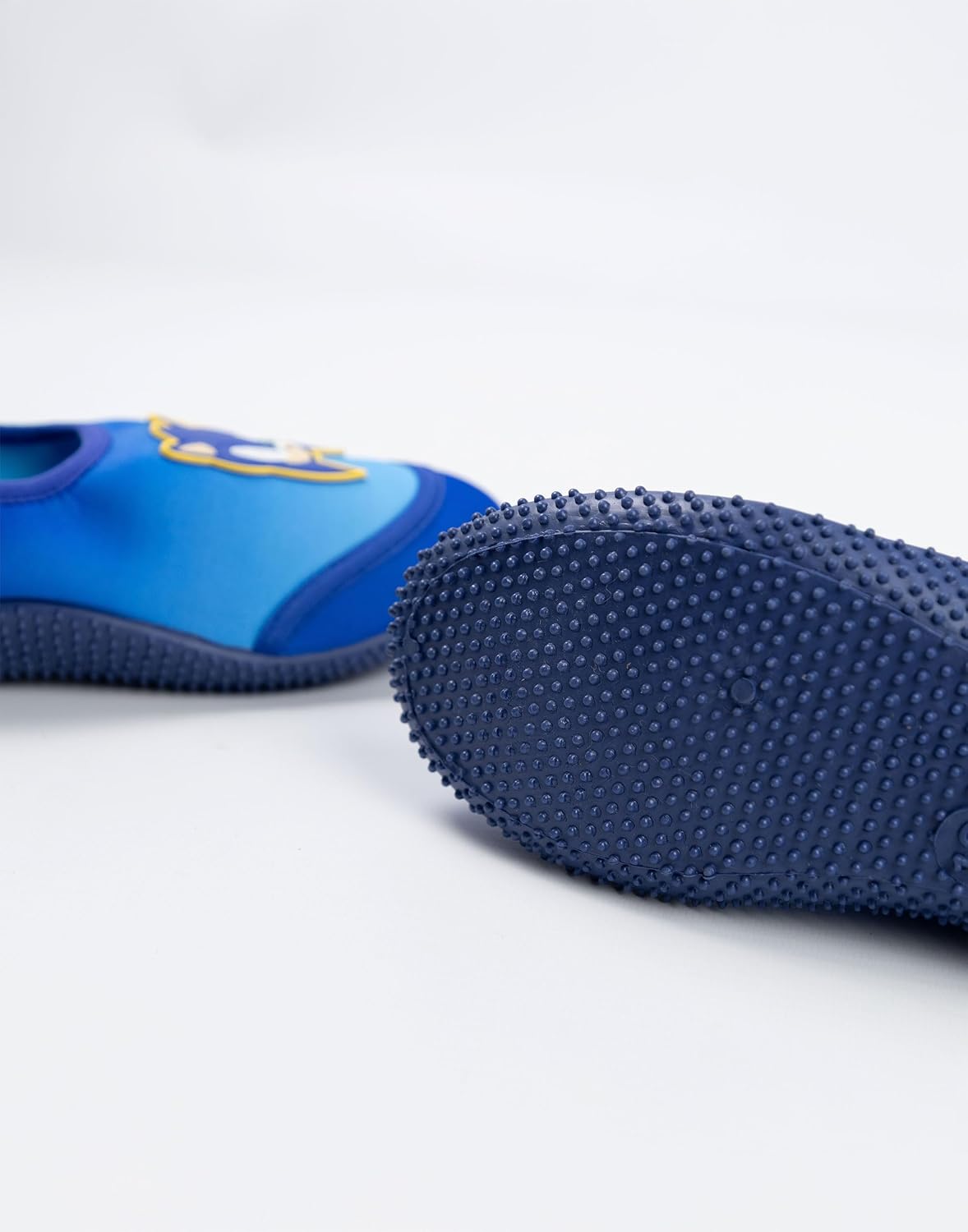 Sonic The Hedgehog Boys Blue Aqua Shoes | Pull-On Water Shoes with Textured Sole & Heel Tab | Lightweight Beach Footwear