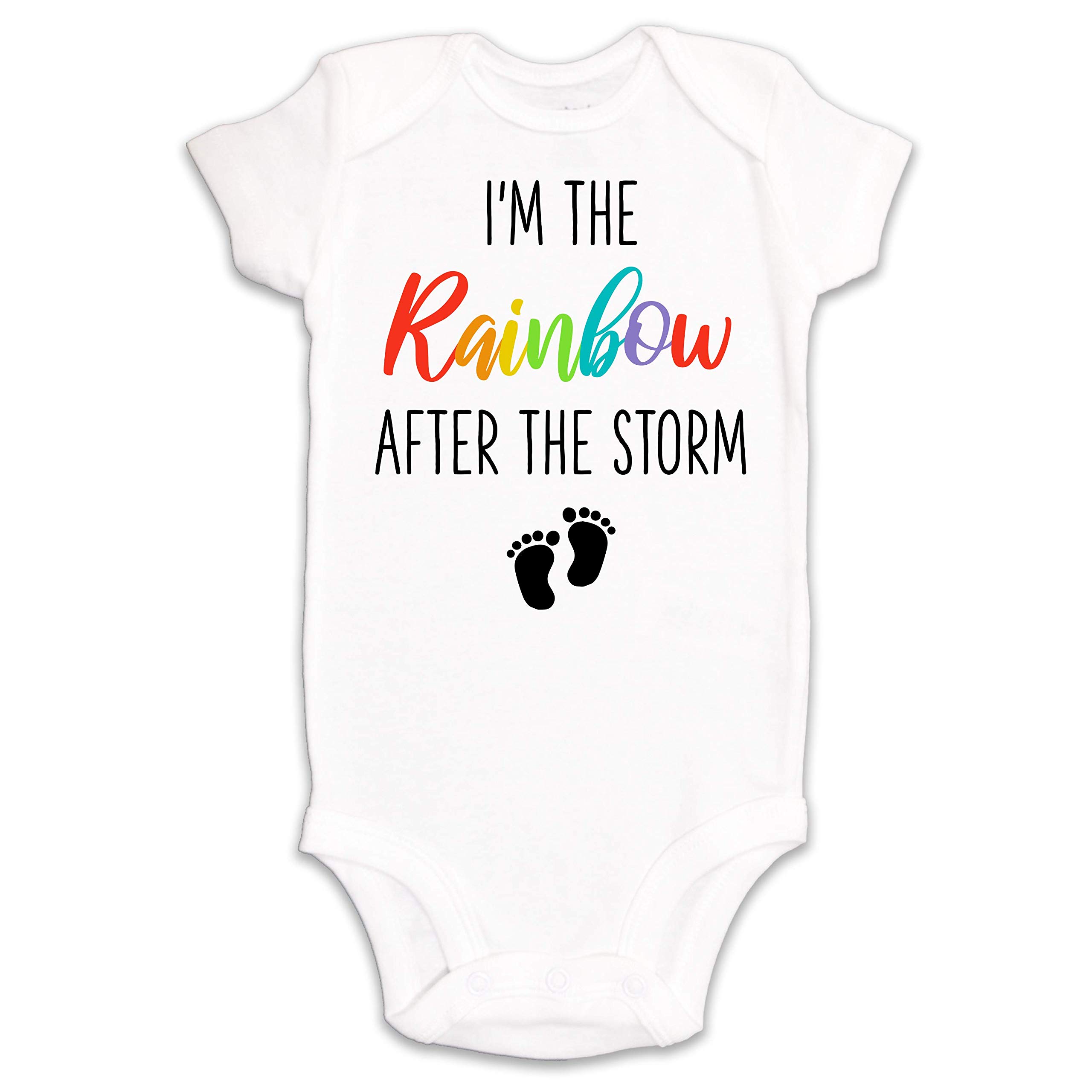 Kate & Meri I'm the Rainbow After the Storm Onesie/Bodysuit Baby Romper (0-3M)