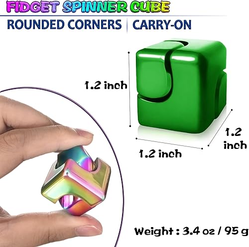 Miniatura 41 de Juguetes giratorios para adultos, cesta de Pascua para adolescentes, juguetes de escritorio de metal EDC, juguetes de oficina, juguete sensorial